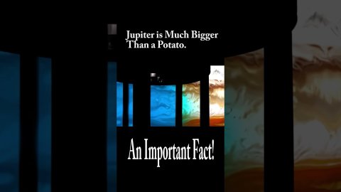 Jupiter Compared to a Potato #shorts
